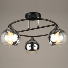 Люстра потолочная N4102/3 BK+CR, E27x3x60W No Brand