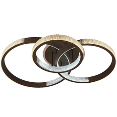 Люстра потолочная, светодиодная YT420/3 COFFEE, LEDx64W No Brand