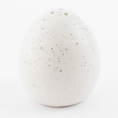 Емкость для соли или перца, 6 см, фарфор P, молочная, в крапинку, Яйцо, Natural Easter Kuchenland