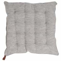 Подушка на стул, 43x43, полиэстер, квадратная, серая, Chair pad Kuchenland