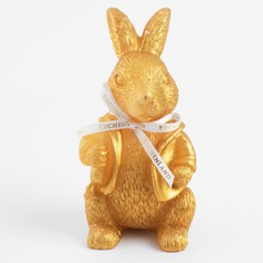 Свеча, 14 см, золотистая, Кролик, Rabbit Kuchenland