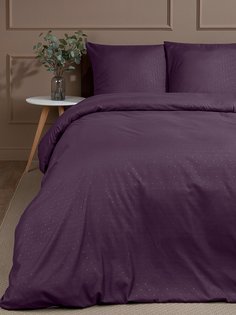 Постельное белье Amore Mio Starlight 2-спальный, мако-сатин, бордовый