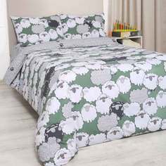 Комплект постельного белья Mona Liza 501056/1 1,5сп "Бедные овечки" н(2) 50*70 ранфорс