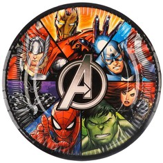 Тарелка бумажная Мстители, 23 см (10 шт.) Marvel