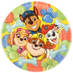 Тарелка бумажная, 23 см, Щенячий патруль (10 шт.) PAW Patrol