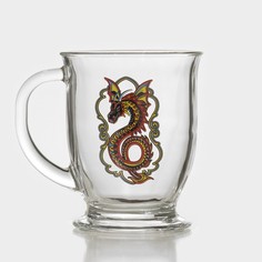 Декостек Кружка «Дракон», стеклянная, 450 мл