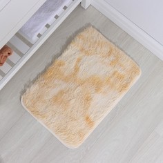 Коврик Доляна «Пушистик», 40x60 см, цвет коричневый