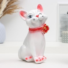 Копилка "Кошечка Сима" 26х15см, белая Хорошие сувениры