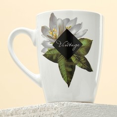 Кружка Lemon flowers, 350 мл Dolce Ceramo.