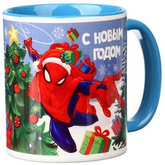 Кружка керамическая "С Новым годом!" 350 мл, Человек-паук Marvel