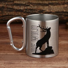 Кружка с карабином BE WILD, 180 мл Mode Forrest