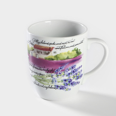 Кружка фарфоровая челси «Прованс», 300 мл, белая Добрушский фарфоровый завод