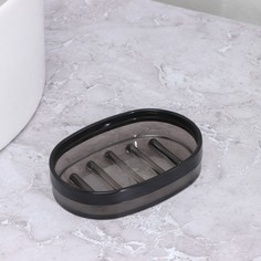 Мыльница, 9x13x3 см, цвет черный Baroness