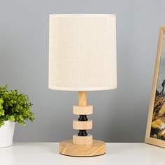 Настольная лампа "Араз" E27 40Вт светлое дерево 16х16х36 см Risalux