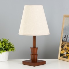 Настольная лампа "Ульн" E27 40Вт коричневый 19,5х19,5х38 см Risalux