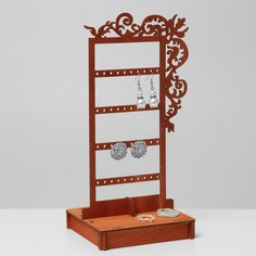 Подставка для украшений "Вензелек с местом для хранения", 12*12*24 см,фанера, цвет полисан No Brand