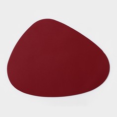 Салфетка сервировочная на стол «Тэм», 45x35 см, цвет винный (12 шт.) No Brand