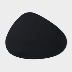 Салфетка сервировочная на стол «Тэм», 45x35 см, цвет черный (12 шт.) No Brand