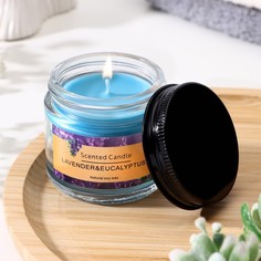Свеча ароматическая "Lavender&eucalyptus", 5*5см, 140 гр No Brand