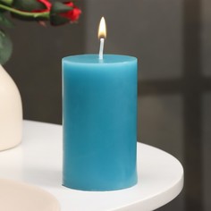 Свеча-цилиндр ароматическая "Черника", 6х10 см No Brand