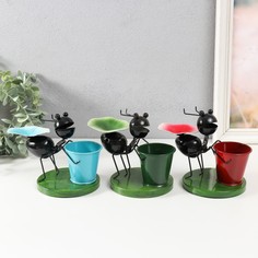 Сувенир металл "Муравей и цветок" МИКС 17,5х11х13 см No Brand