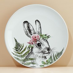Тарелка «Зайка», 22,5 см Dolce Ceramo.