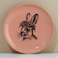 Тарелка «Зайка», 25,5 см Dolce Ceramo.