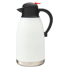 Термос-кофейник, 1.2 л, сохраняет тепло до 24 ч, белый No Brand