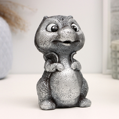 Фигура "Коша Дракоша" серебро, 9х11х13см Хорошие сувениры