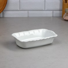 Форма для запекания, 1.1 л, прямоугольная, фарфор, Иран No Brand