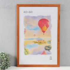 Фоторамка дерево 40х60 см, орех (2501) (пластиковый экран) Зебра