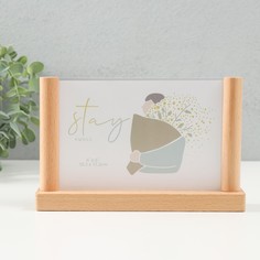 Фоторамка дерево на 1 фото 10х15 см "Альвисс" 18,5х3,5х11,5 см No Brand
