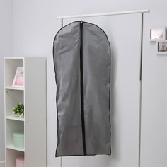 Чехол для одежды LaDо?m, 60x137 см, плотный, PEVA, цвет серый