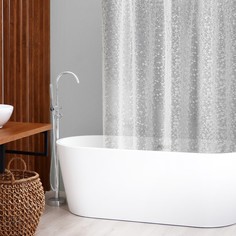Штора для ванной SAVANNA «Галька», 180x180 см, PEVA, цвет белый