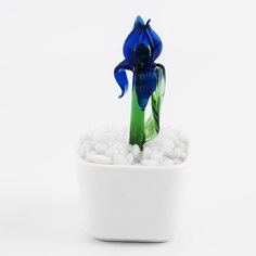 Статуэтка, 10 см, стекло/керамика, Ирис в горшке, Iris garden Kuchenland