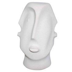 Статуэтка, 31 см, керамика, молочная, в крапинку, Лица, Faces Kuchenland