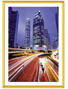 Фоторамка пластиковая 15x21 poster lux gold/12 Pioneer