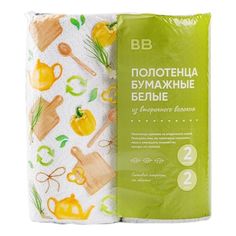 Бумажные полотенца ВкусВилл 2 слоя 2 рулона