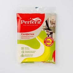 Салфетки Perfera универсальные вискозные 38 х 30 см 3 шт No Brand