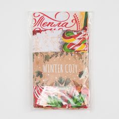 Полотенца куxонные Доляна Тепла и уюта 35x60 см рогожка красные 2 шт No Brand