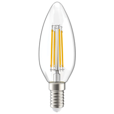 Лампа светодиодная IEK LED C35 Е14 5 Вт 3000 К свеча прозрачная