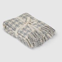 Плед Homelines textiles Peid-de-Poule 180x200 см xлопок серый