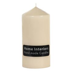 Свеча декоративная Home Interiors 7 х 15 см бежевая