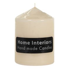 Свеча декоративная Home Interiors 7 х 10 см бежевая
