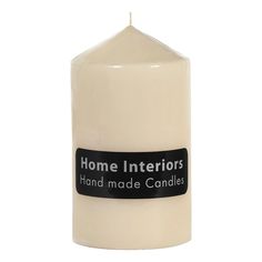 Свеча декоративная Home Interiors 7 х 12 см бежевая