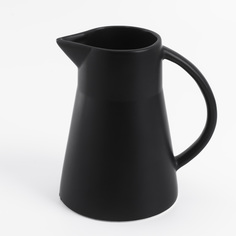 Кувшин, 650 мл, керамика, черный, матовый, Matte black Kuchenland