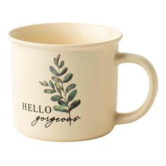 Кружка Листья фарфор 355 мл в ассортименте (рисунок по наличию) No Brand