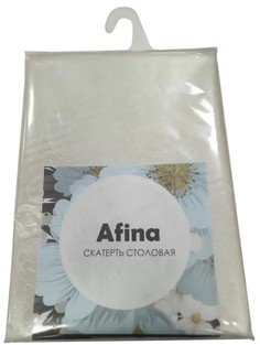 Скатерть Афина 180 х 140 см ПВХ бежевая No Brand