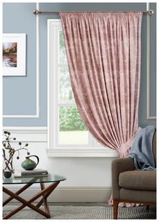Классическая штора Kauffort Barhan, 136x270 см, розовый, 111940670