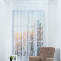 Тюль Amore Mio Волны, 300x270 см, белый, 26954